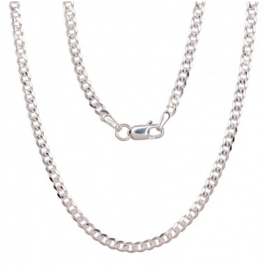 Sidabrinė grandinėlė Curb 2.5 mm , briaunų apdirbimas deimantu0