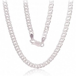 Sidabrinė grandinėlė Rombo 5.5 mm , briaunų apdirbimas deimantu0