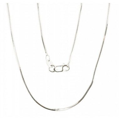 Sidabrinė grandinėlė Snake 1 mm , briaunų apdirbimas deimantu0