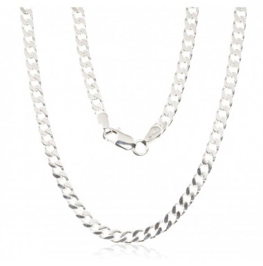 Sidabrinė grandinėlė Curb 3.5 mm , briaunų apdirbimas deimantu0