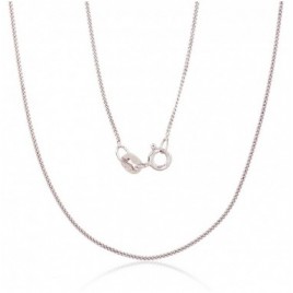 Sidabrinė grandinėlė Curb 1 mm , briaunų apdirbimas deimantu0