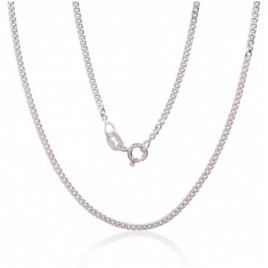 Sidabrinė grandinėlė Curb 2 mm , briaunų apdirbimas deimantu0