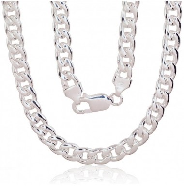 Sidabrinė grandinėlė Curb 7 mm-Grandinėlės