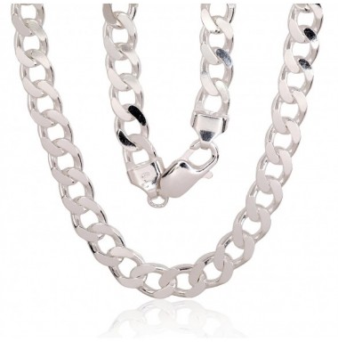 Sidabrinė grandinėlė Curb 7.5 mm-Grandinėlės