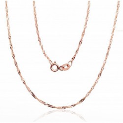 Auksinė grandinėlė Singapore 1.5 mm ,briaunų apdirbimas deimantu0