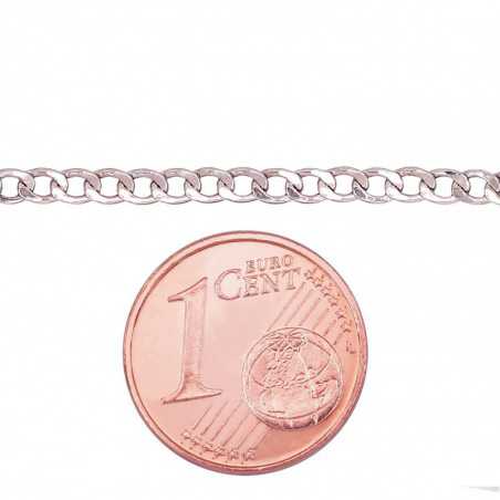 Auksinė grandinėlė Curb 2.4 mm , palengvintas1