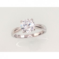 Sidabrinis sužadėtuvių žiedas. Praba: 925°, Metalas: Sidabras, Akmuo: Cirkonai-Žiedai