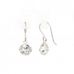 Sidabriniai auskarai ant kabliukų-Auskarai