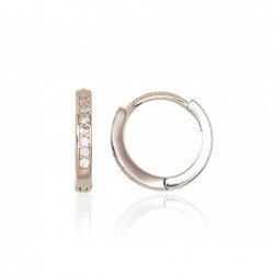 Sidabriniai auskarai su apvaliu segtuku0