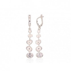 Sidabriniai auskarai ant cilindrinės spynos0