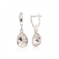 Sidabriniai auskarai ant cilindrinės spynos0