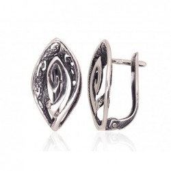 Sidabriniai auskarai anglišku užsegimu, Metalas: Sidabras, Praba: 925°, -Auskarai
